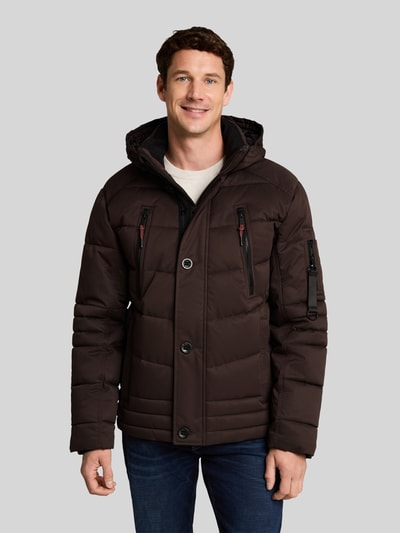 Tom Tailor Funktionsjacke mit Daunen-Steppung Dunkelbraun 4