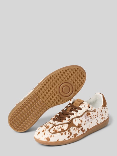 ALOHAS Sneaker aus echtem Leder mit Kunstfell-Besatz Weiss 4