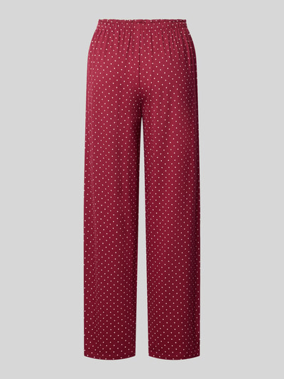 HUGO Loose Fit Pyjama-Hose aus Modal-Baumwoll-Mix Bordeaux 3