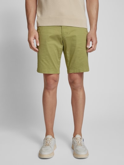 Tommy Hilfiger Bermudas in unifarbenem Design Modell 'BROOKLYN' Oliv 4