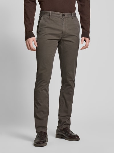 BOSS Orange Slim fit chino met achterzakken Beige - 4