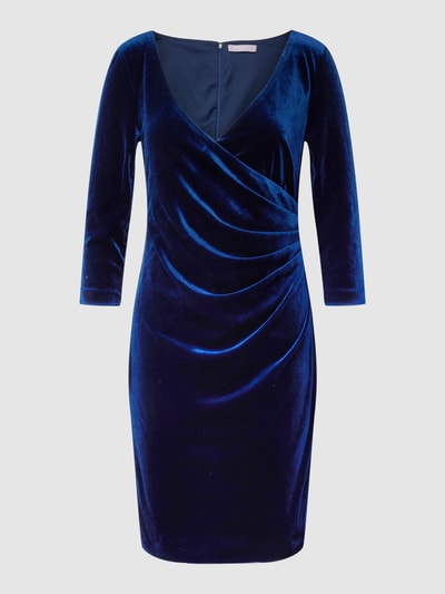 Christian Berg Cocktail Cocktailkleid aus Samt Marineblau 2