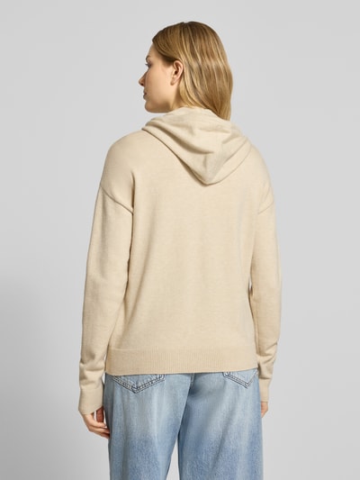 Christian Berg Woman Kurtka z dzianiny z mieszanki wiskozy z kapturem Beżowy melanż 5