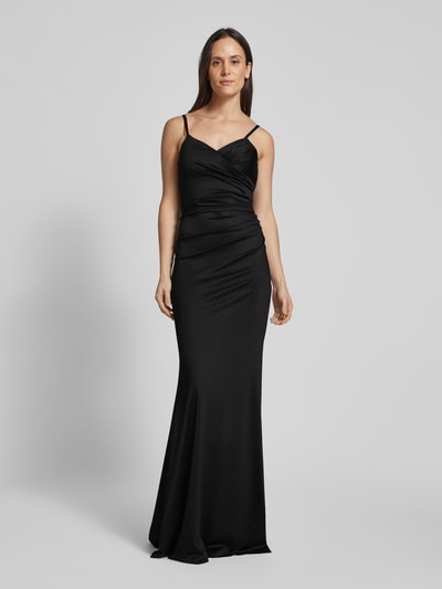 TROYDEN COLLECTION Abendkleid mit seitlicher Raffung Black 4