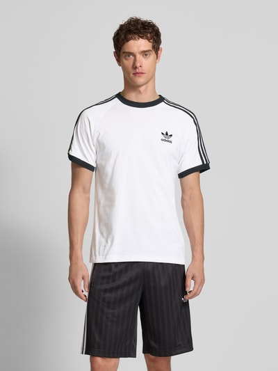 adidas Originals T-shirt met labelstitching Wit - 4