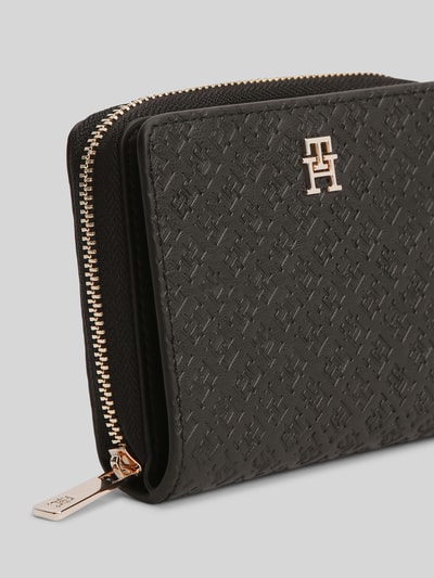 Tommy Hilfiger Portemonnaie aus Kunstleder mit Allover-Logo-Print Black 2