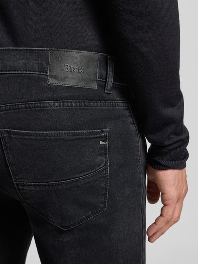 Brax Straight leg jeans in 5-pocketmodel, model 'Cadiz' Zwart - 3