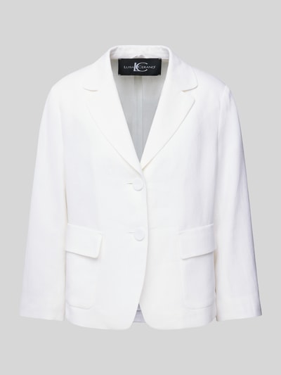 Luisa Cerano Linnen blazer met opgestikte klepzakken Wit - 2