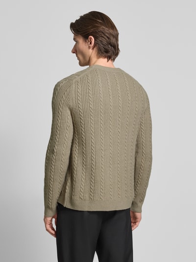 Samsøe Samsøe Strickpullover mit Kaschmir-Anteil Modell 'CASSIUS' Beige 5