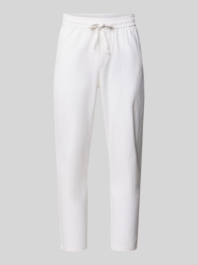 ONLY & SONS Tapered Leinenhose aus Baumwoll-Leinen-Mix Modell 'LINUS' Weiss 2