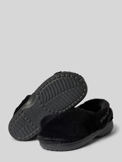 Crocs Slides mit Kunstfell Black 4