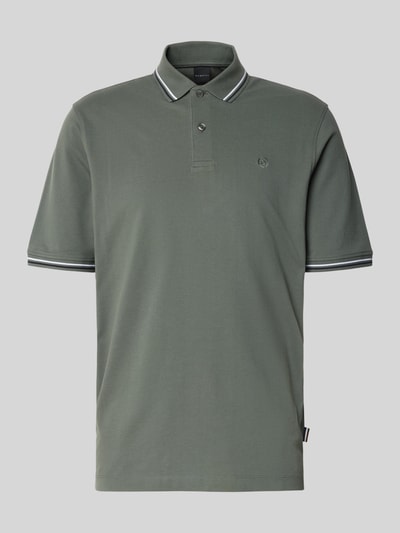 bugatti Poloshirt mit kurzer Knopfleiste Oliv 2