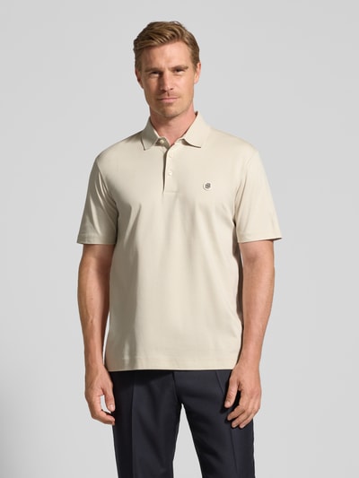 BOSS Regular fit poloshirt van puur katoen Offwhite - 4