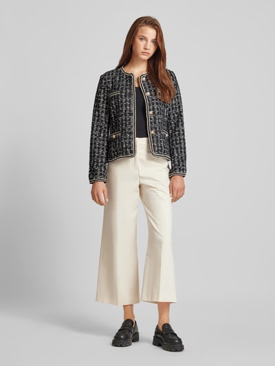 WHITE LABEL Blazer in Bouclé-Optik Black 1