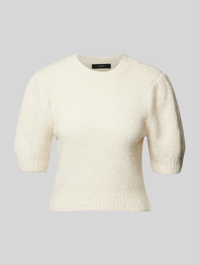 Vero Moda Regular Fit Strickpullover mit Puffärmeln Modell 'NOVAH' Ecru 2