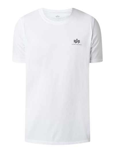 Alpha Industries T-Shirt mit Logo-Prints  Weiss 2