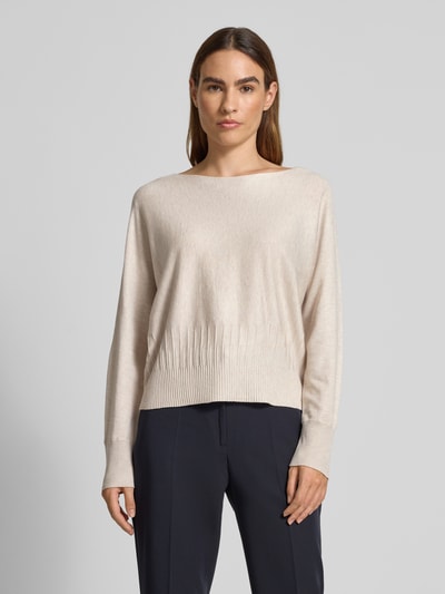 s.Oliver BLACK LABEL Comfort Fit Strickpullover aus Viskose-Mix Sand 4