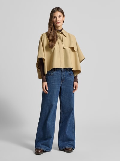 MAX&Co. Oversized Poncho aus reiner Baumwolle Modell 'EUFORICO' Beige 1