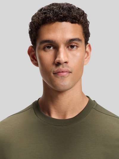 BOSS Green męski t-shirt o kroju regular fit z mieszanki bawełny Antracytowy 3