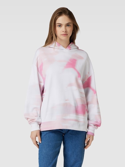 Calvin Klein Jeans Oversized hoodie in batiklook Rosé - 4