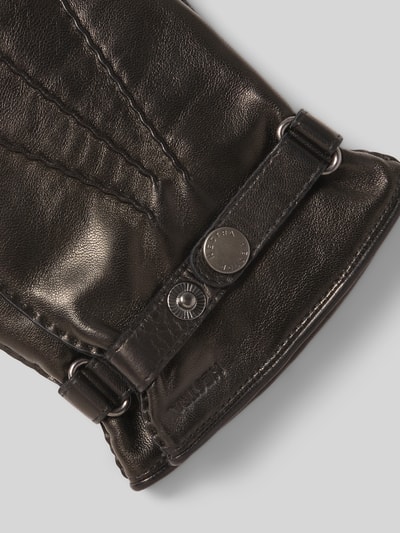 Hestra Handschuhe mit Label-Detail Modell 'Jake' Black 2