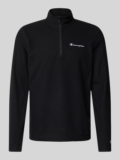 CHAMPION Fleecepullover mit Label-Stitching Black 1