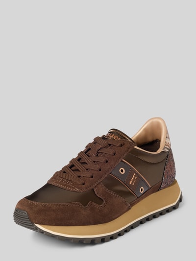 Blauer USA Sneaker mit Schnürverschluss Modell 'MILLEN' Dunkelbraun 1