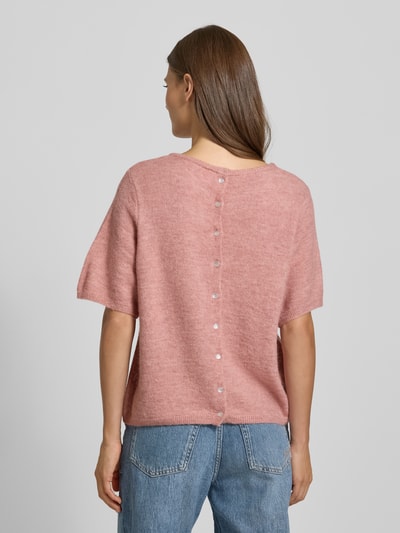 ICHI Gebreide pullover met ronde hals, model 'KAMARA' Rosé - 5