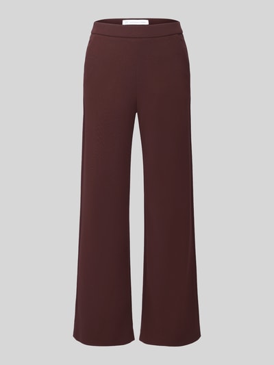 Raffaello Rossi Wijdte broek met elastische band model 'PALINA' Donkerbruin - 2