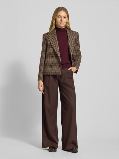 Tom Tailor Regular fit coltrui van een mix van katoen en kasjmier Rood gemêleerd - 1