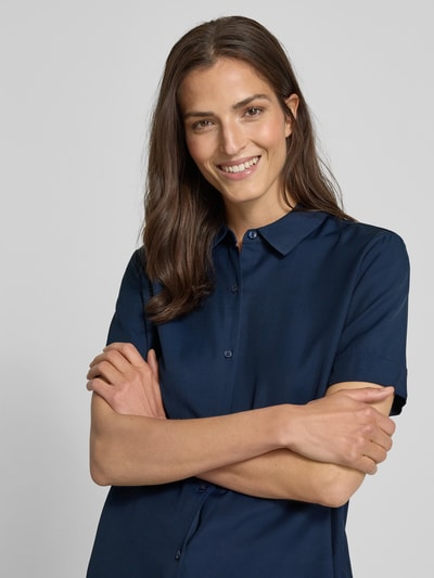 Tommy Hilfiger Relaxed fit blouse met korte mouwen Marineblauw - 3