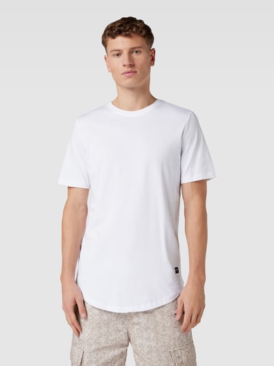 Jack & Jones T-shirt z zaokrąglonym dołem model ‘ENOA’ Biały 4