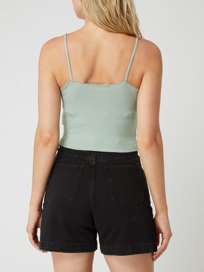 Review Crop Top mit Stretch-Anteil Hellgruen 5