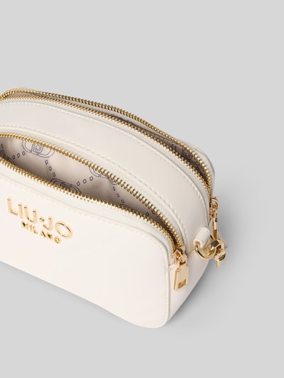 Liu Jo White Handtasche mit Label-Applikation Modell 'RIDHI' Weiss 5