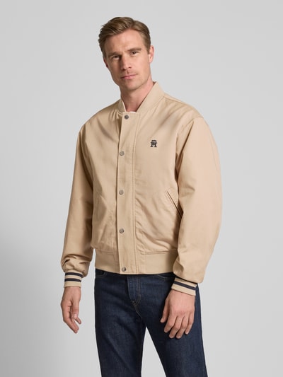 Tommy Hilfiger Bomberjacke mit gerippten Abschlüssen Beige 4