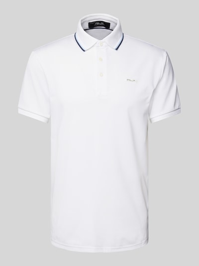 Polo Ralph Lauren Slim Fit Poloshirt mit Label-Patch Weiss 2