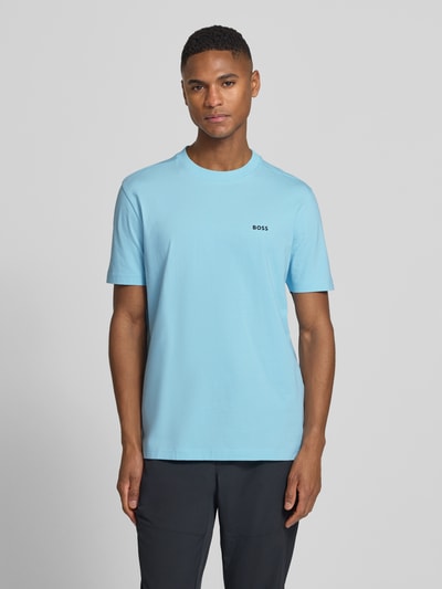 BOSS Green Regular Fit T-Shirt aus Baumwoll-Mix Modell 'TEE' Tuerkis 4