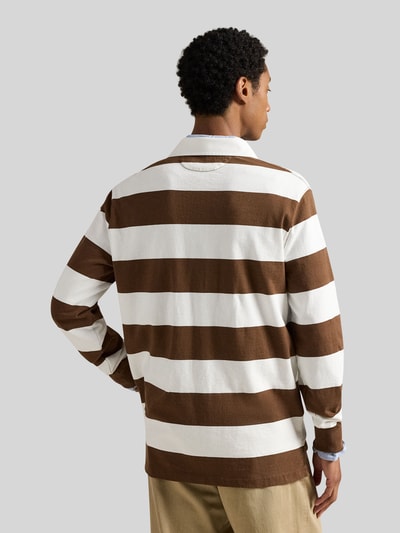 Polo Ralph Lauren regular fit rugbyshirt van puur katoen Middenbruin - 5
