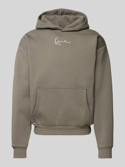 KARL KANI Hoodie met labelstitching Antraciet - 2