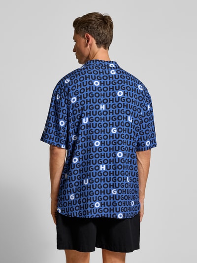 HUGO Relaxed fit vrijetijdsoverhemd van pure viscose, model 'CALAL' Bleu - 5