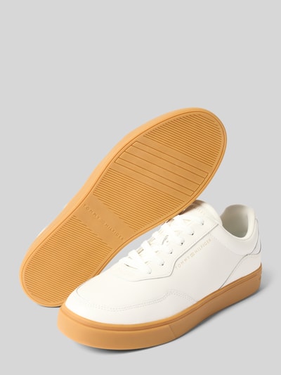 Tommy Hilfiger Low Top Sneaker aus echtem Rindsleder Offwhite 4