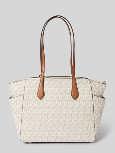 MICHAEL Michael Kors Handtasche mit Label-Applikation Modell 'MARILYN' Ecru 3