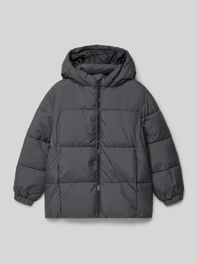 Mango Steppjacke mit Reißverschluss Modell 'america' Graphit 1