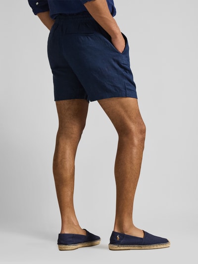 Polo Ralph Lauren Leinenshorts mit Tunnelzugbund und Logo Stitching Marine 5