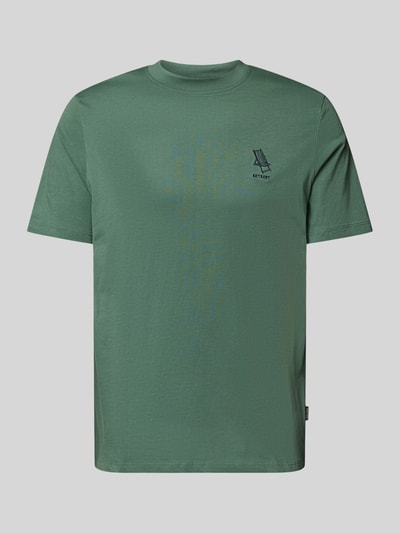 Blend T-Shirt mit Stitching-Detail Modell 'JEPPE' Oliv 2