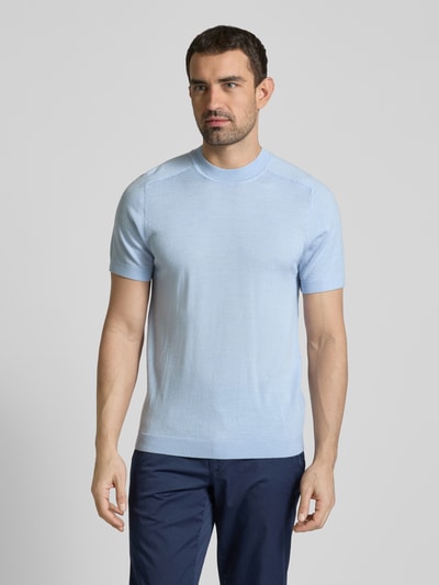 SELECTED HOMME T-Shirt aus reiner Wolle Hellblau 4