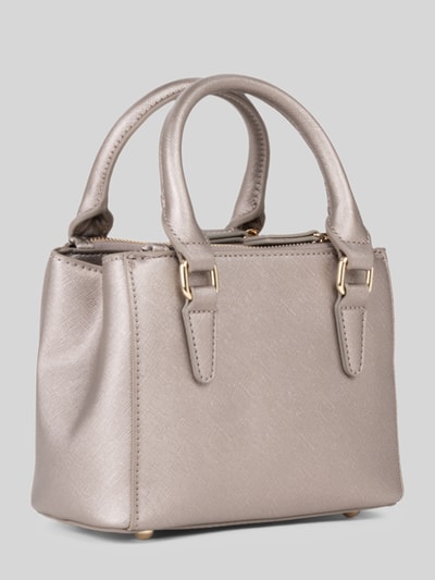 Valentino Bags Umhängetasche mit Logo-Detail Modell 'ZERO' Metallic Rosa 3