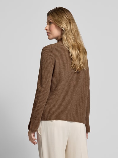 MAERZ Muenchen Strickpullover mit Turtleneck Mud Melange 5