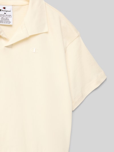 CHAMPION T-Shirt mit Umlegekragen Sand 2