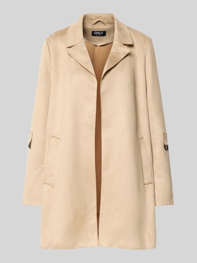 Only Regular Fit Mantel mit Velours-Optik Modell 'JOLINE' Sand 2